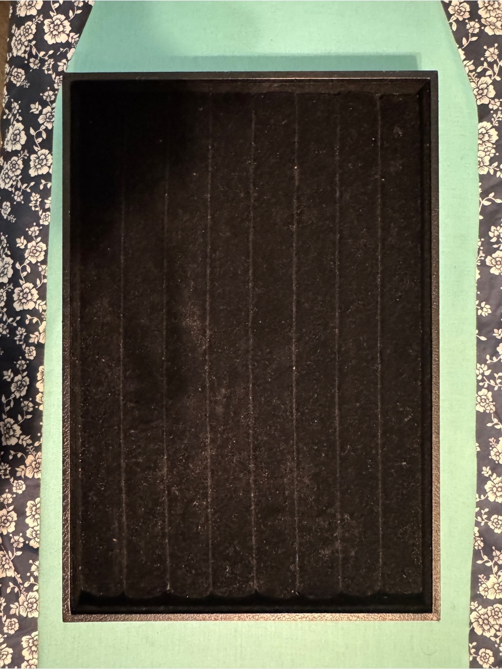 Velvet Jewelry Display Tray in Black